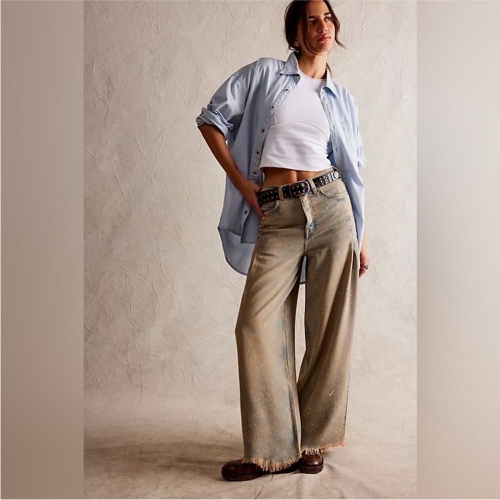 We the Free Old West Slouchy Wide Leg Jeans